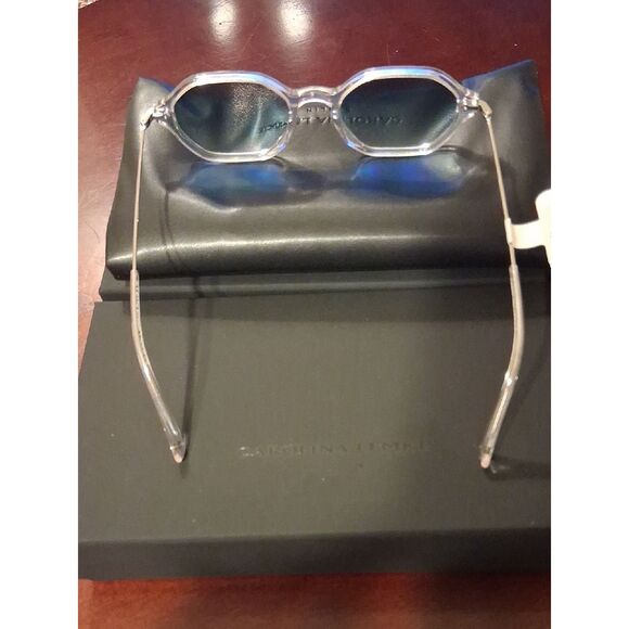 Carolina Lemke Blue Gradient Sunglasses New With Box, Case, Cleaning Cloth.